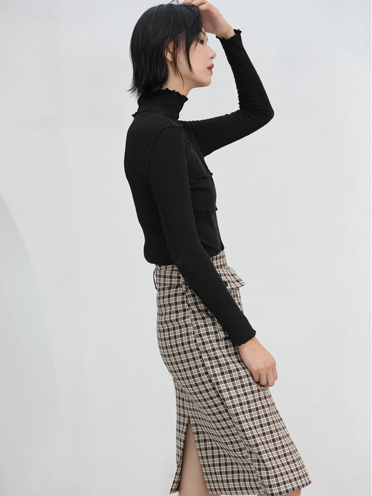 

T-shirt women's autumn new slim bottoming shirt, be careful inside the machine with a long-sleeved top, round neck and outer wea