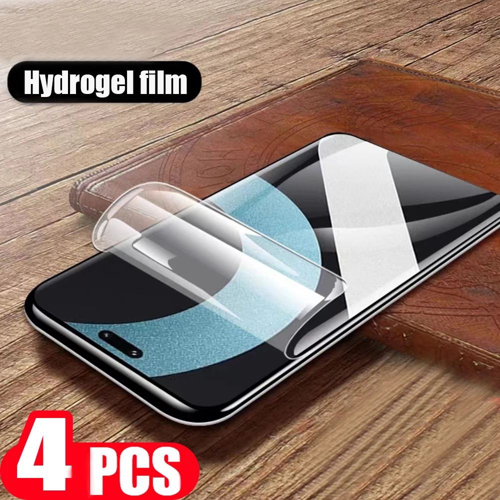 

4pcs 9D phone screen protector for xiaomi 13 pro 12 12s 12x 12T 11 11T 11i 11x 10 Ultra 10T 10s lite NE Hydrogel film Not Glass