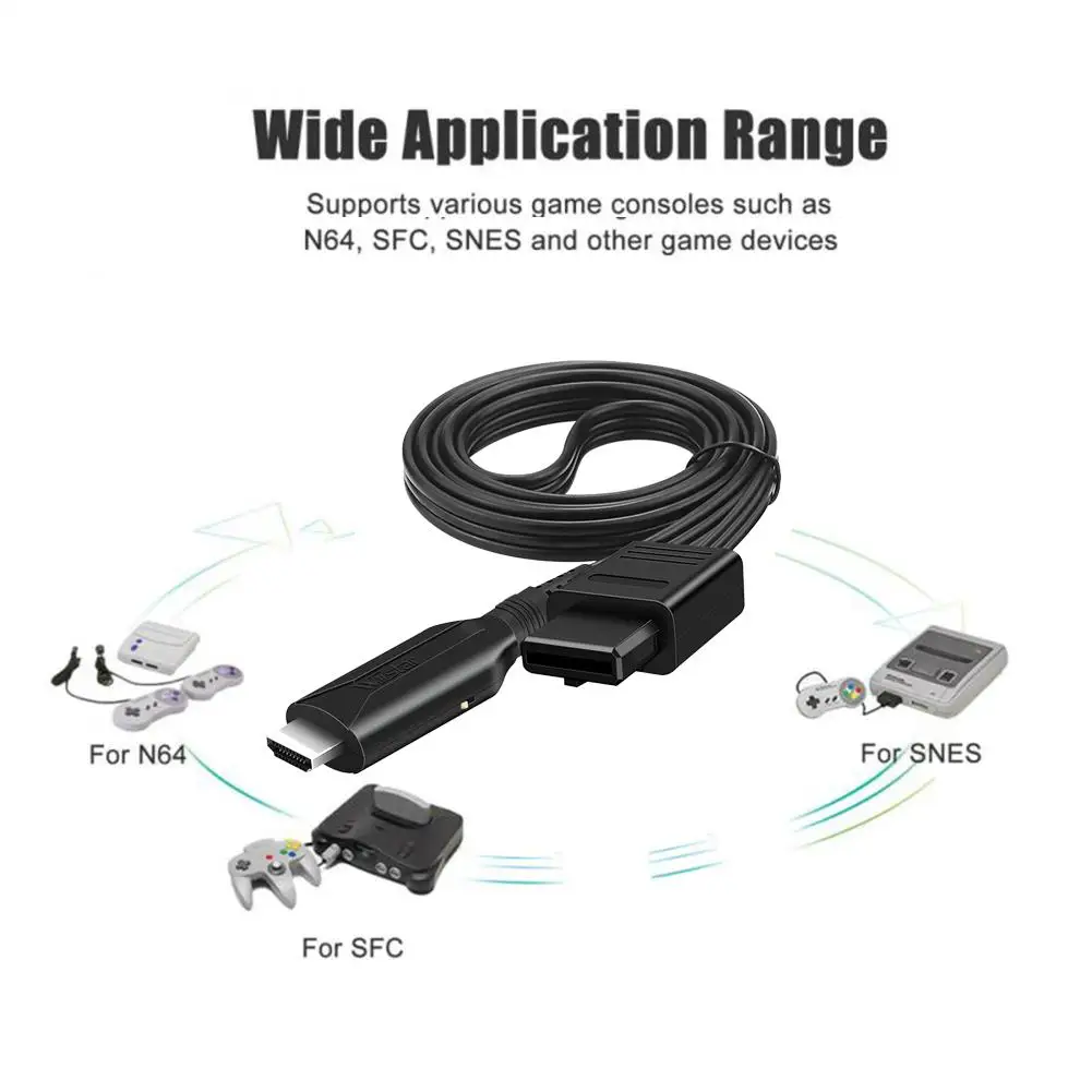 720p/1080p N64 к Hdmi-совместимый Hd конвертер кабель адаптера игровой консоли