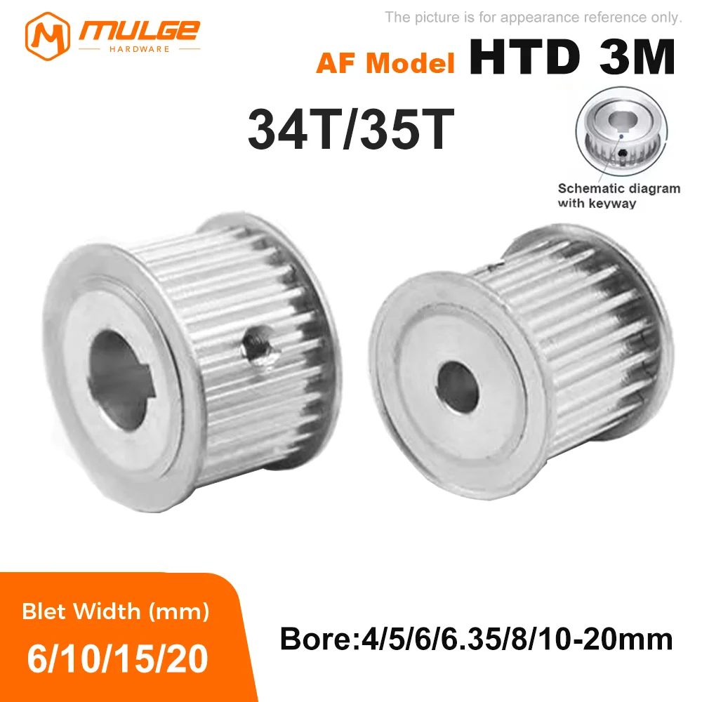 

Синхронный шкив HTD 3M 34T/35T из алюминиевого сплава