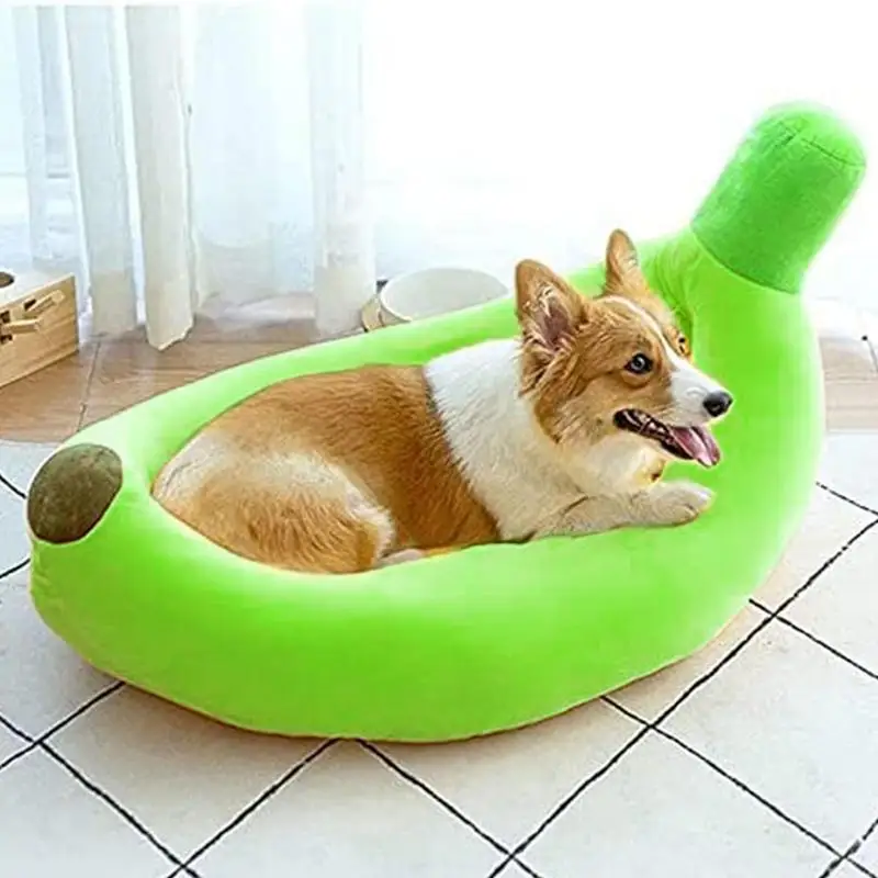 

Banana Cat Bed House Mat Cozy Cat Mat Beds Warm Durable Portable Dog Cushion Cat Supplies Multicolor Pet Basket Kennel Dropship