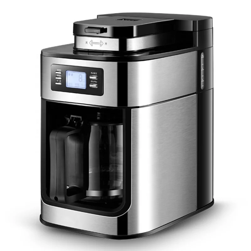

10 Cup Drip Coffee Maker 2 in 1 Grind&Brew coffee Automatic Machine