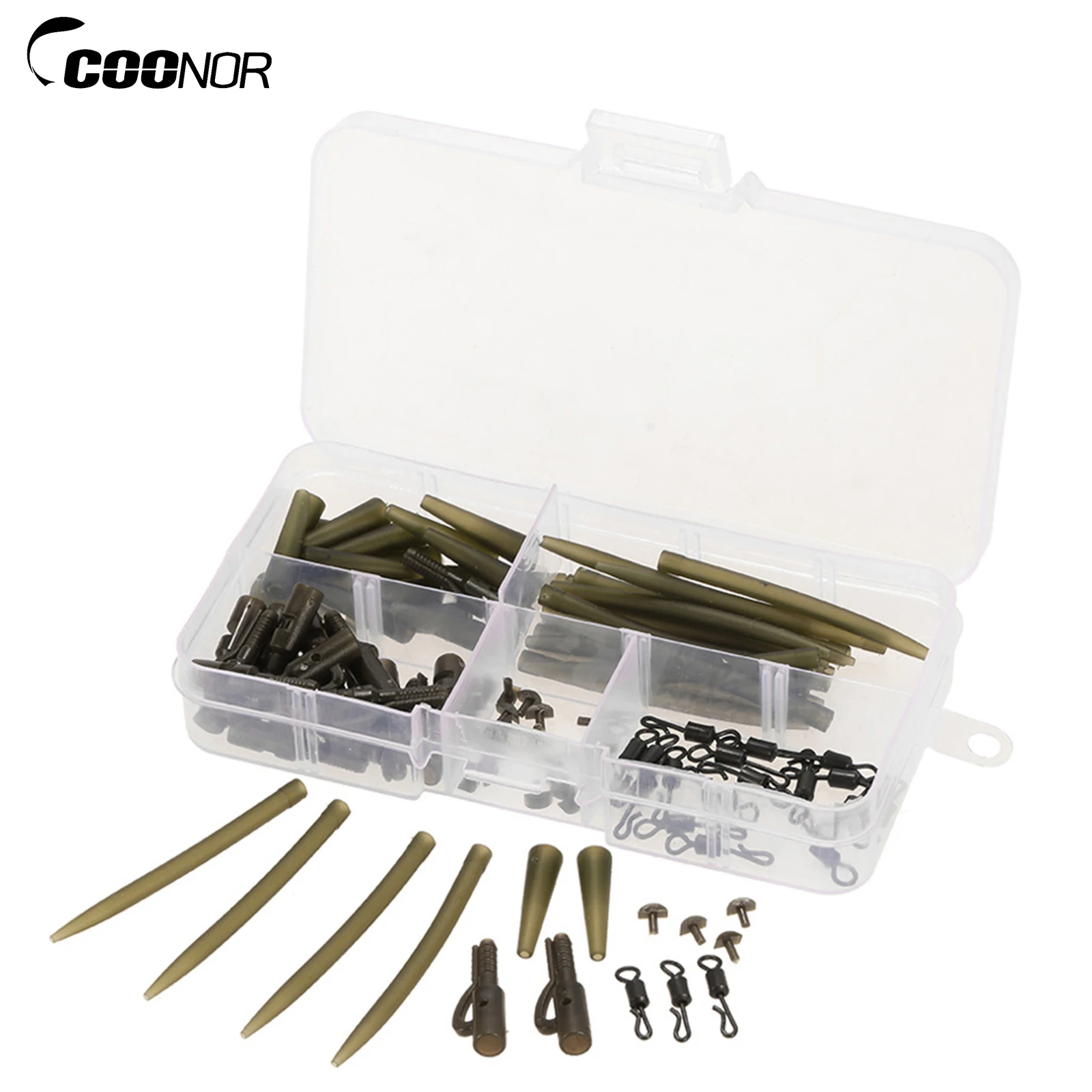 Coonor 100 шт. клеммные зажимы для ловли карпа