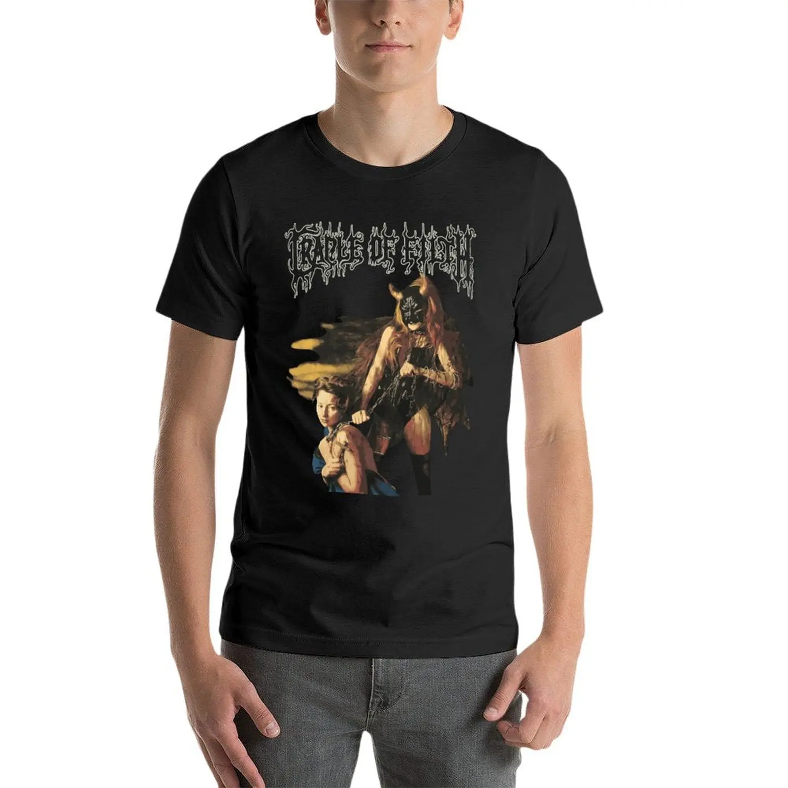

1997 Cradle Of Filth Brittanunciation Death Metal Band Oversize Tshirt Harajuku Men'S Clothes Short Sleeve Streetwear Plus Size