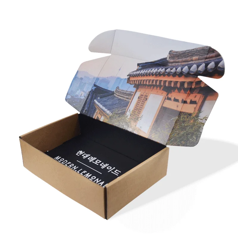 

Customizable Logo Corrugated Packaging Shipping Box For Shoes With Mix Color
