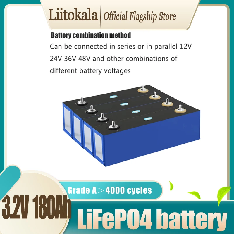 

Аккумулятор LiitoKala Lifepo4 высокотоковый большой емкости, 3,2 в, а/ч, 24 В, 1-16 шт.
