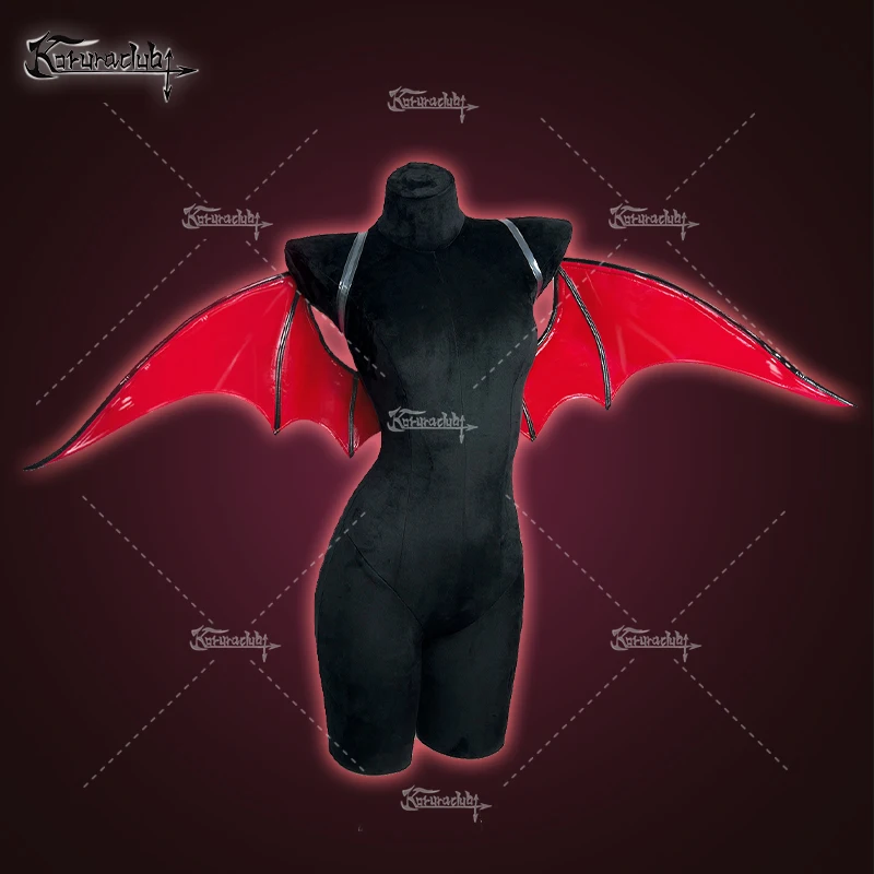 KORURACLUB HALLOWEEN VAMPIRES BAT WINGS Косплей Костюмы DEVIL WING PU LEATHER