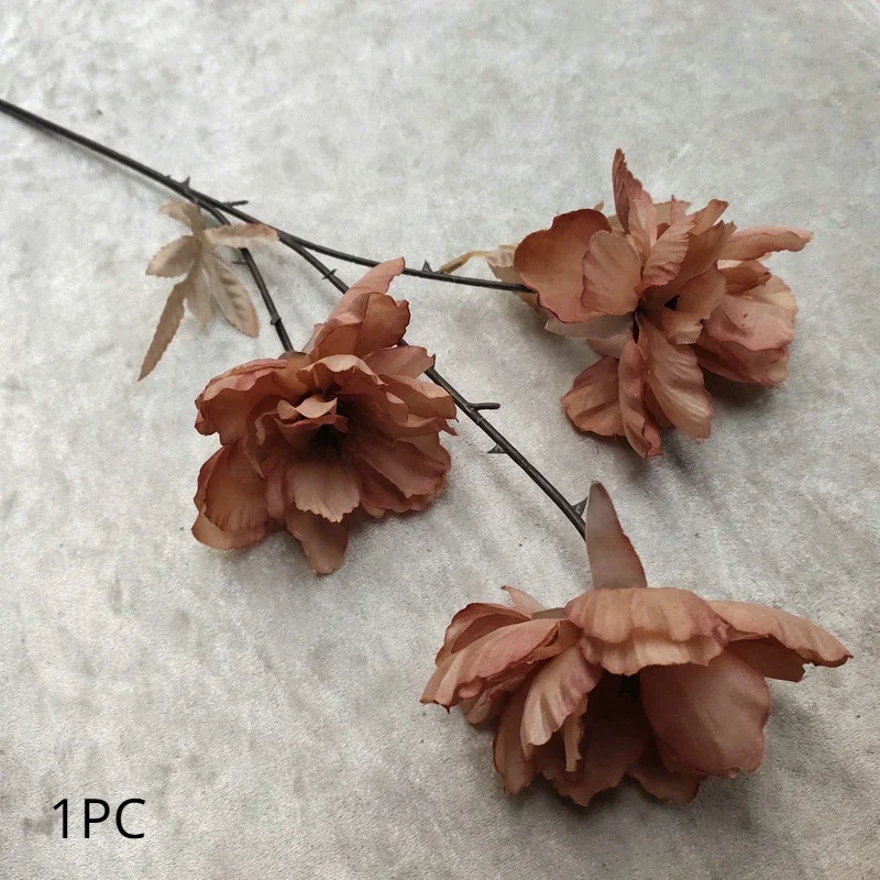 

Искусственные цветы пионы шелк 9 шт