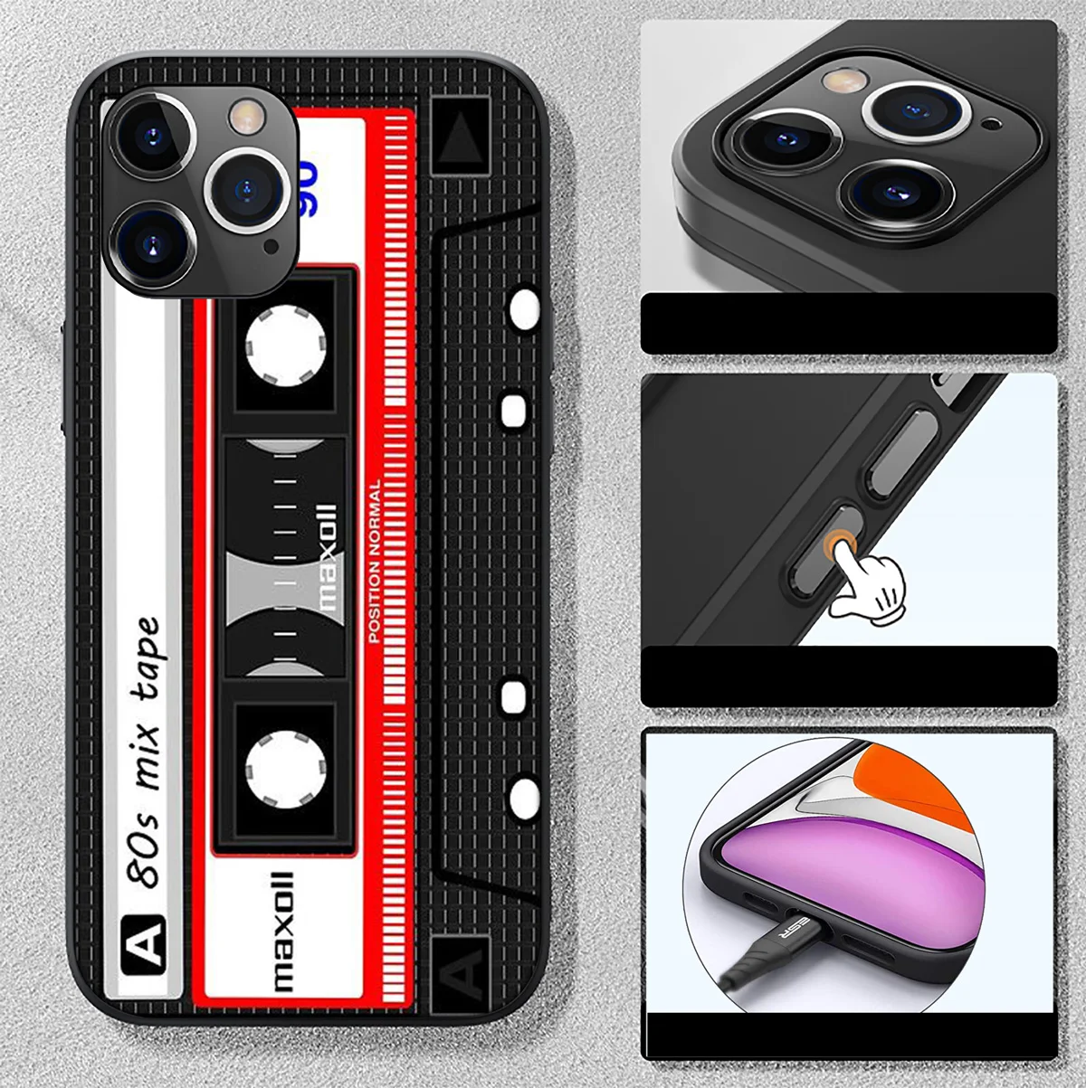 SO172 Vintage Tape Camera Cover Phone Case for Xiaomi Redmi A3X A3 13C 13 Note 12 Pro Pro+