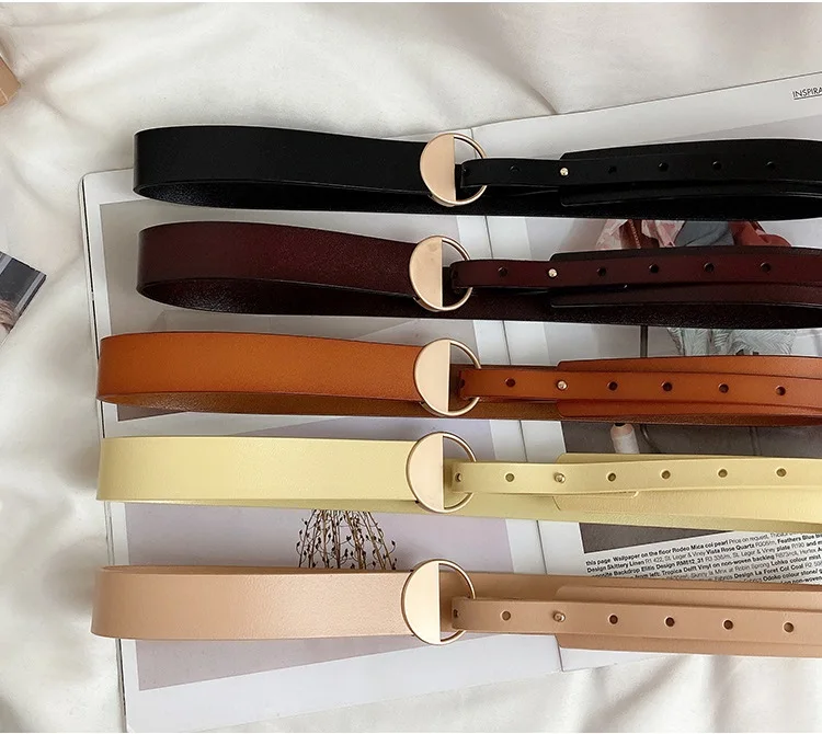 Genuine Leather Women Thin Belt Waist cummerbunds