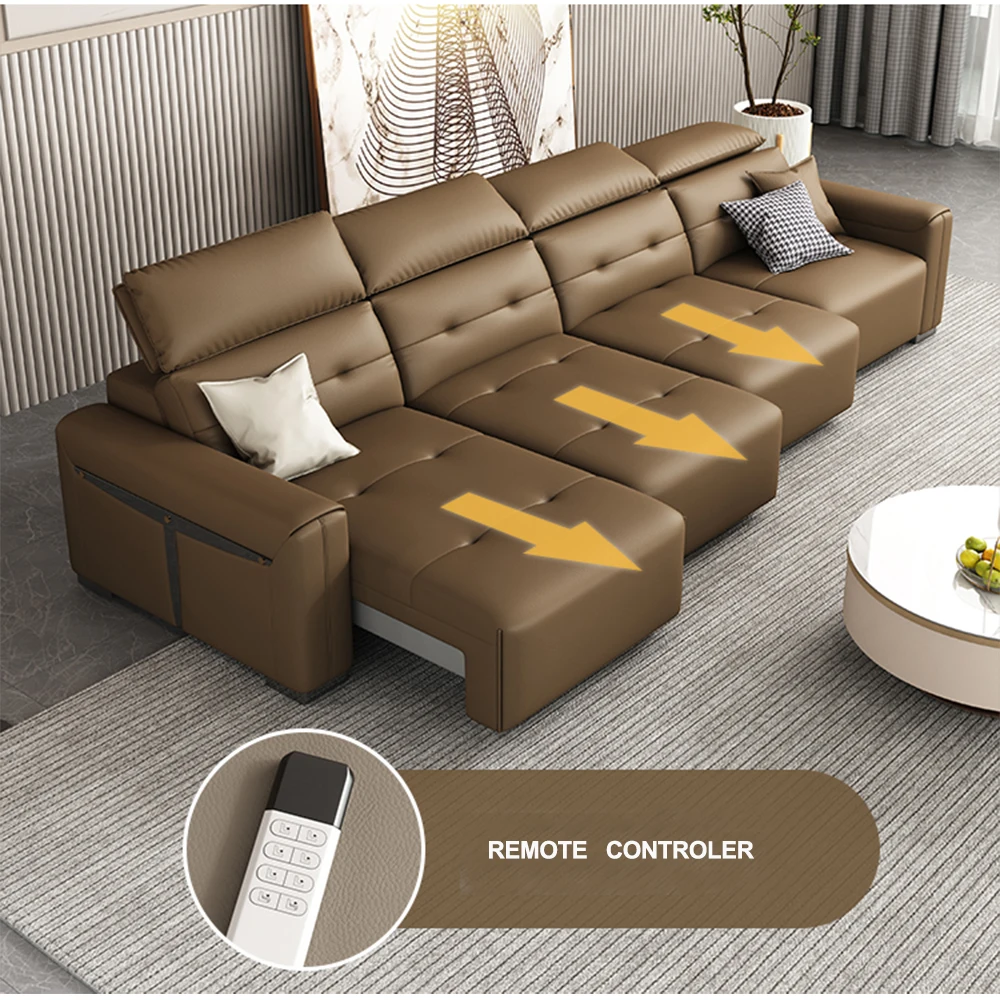 

Превратите вашу гостиную с электрическим диваном MANBAS, Многофункциональный складной диван-кровать для кинотеатра, гостиной