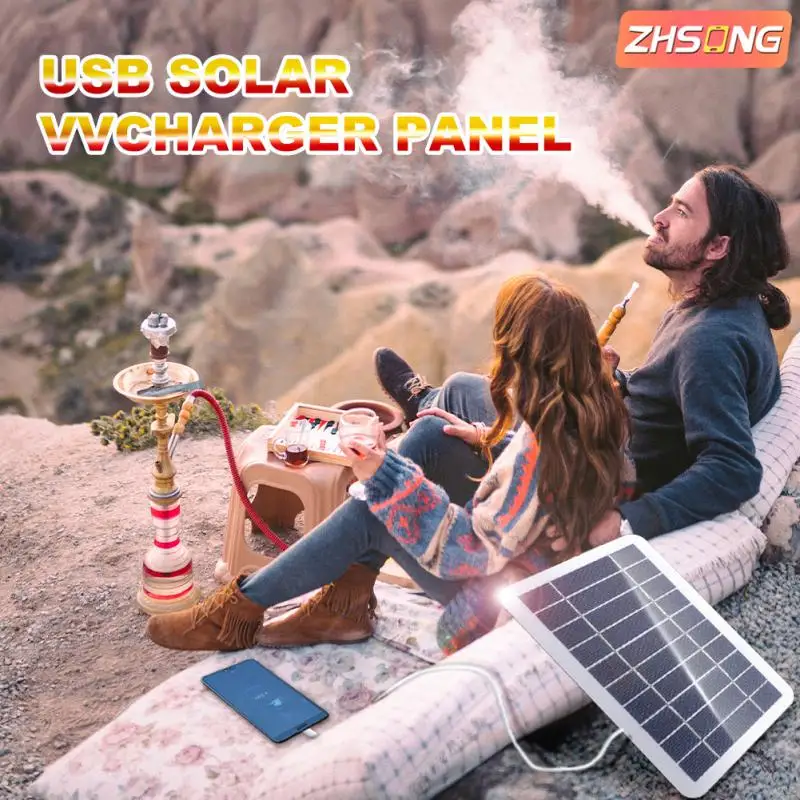 ZHSONG USB Солнечная зарядная панель 5 в портативная солнечная выход наружная система