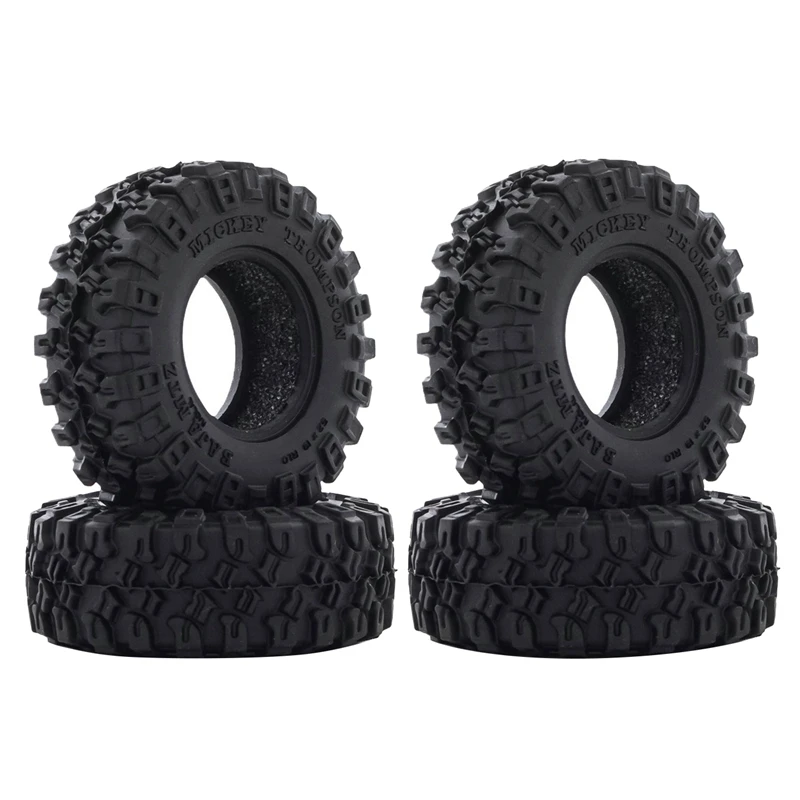 

4PCS 52X17Mm 1.0 Soft Rubber Wheel Tires Tyre for 1/24 RC Crawler Car Axial SCX24 90081 AXI00001 Upgrade Parts