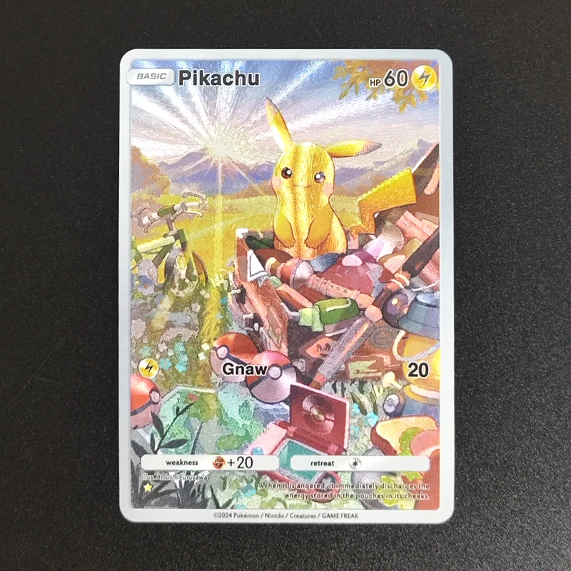 Фото 9 шт. DIY PTCG карманный английский Charizard Gengar Slowpoke Eevee Pikachu Gubone Alakazam Machamp коллекция хобби флэш-карта игрушка №5