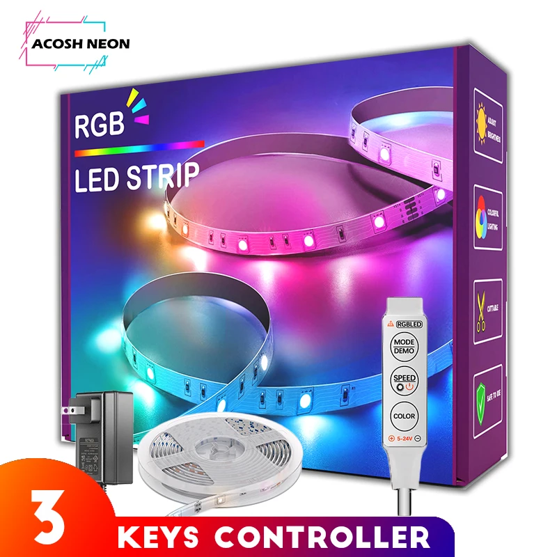 rgb led strip 12v 5050smd 10m/32.8ft color light strip cintas led fita led luces LED for bedroom room christmas decoration
