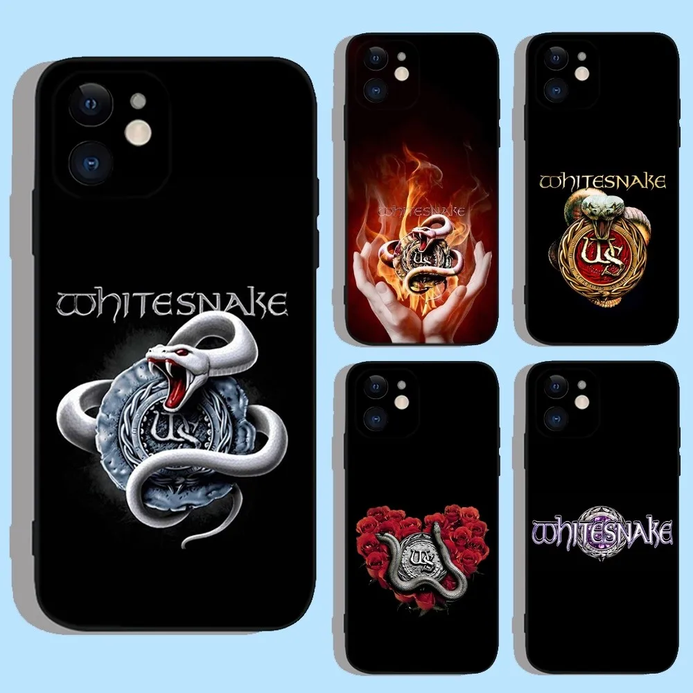 Music Band Whitesnake Lovehunter Phone Case For iPhone 16 15 14 13 12 11 XS XR X 8 7 Pro Max Plus mini Silicone Black Cover