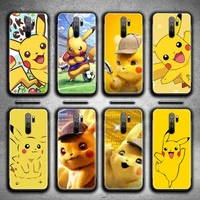 cute cartoon pikachu phone case for redmi 9a 9 8a note 11 10 9 8 8t pro max k20 k30 k40 pro