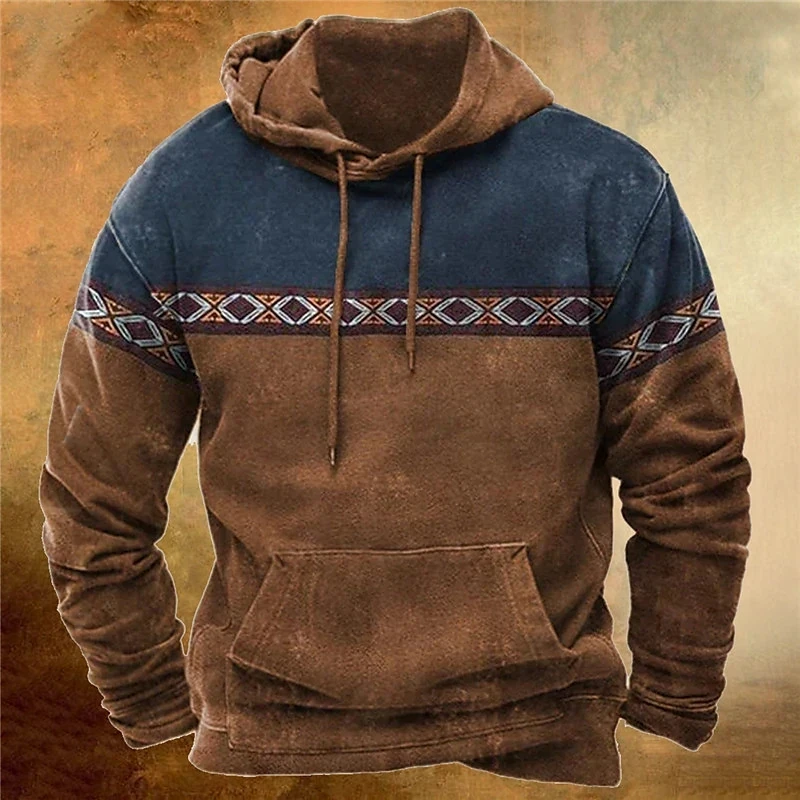 

Vintage Hoodie for Men Autumn Casual Long Sleeve Tees Harajuku Print Tops Fashion Streetwear Oversized Men's Hoodie y2k Clothing