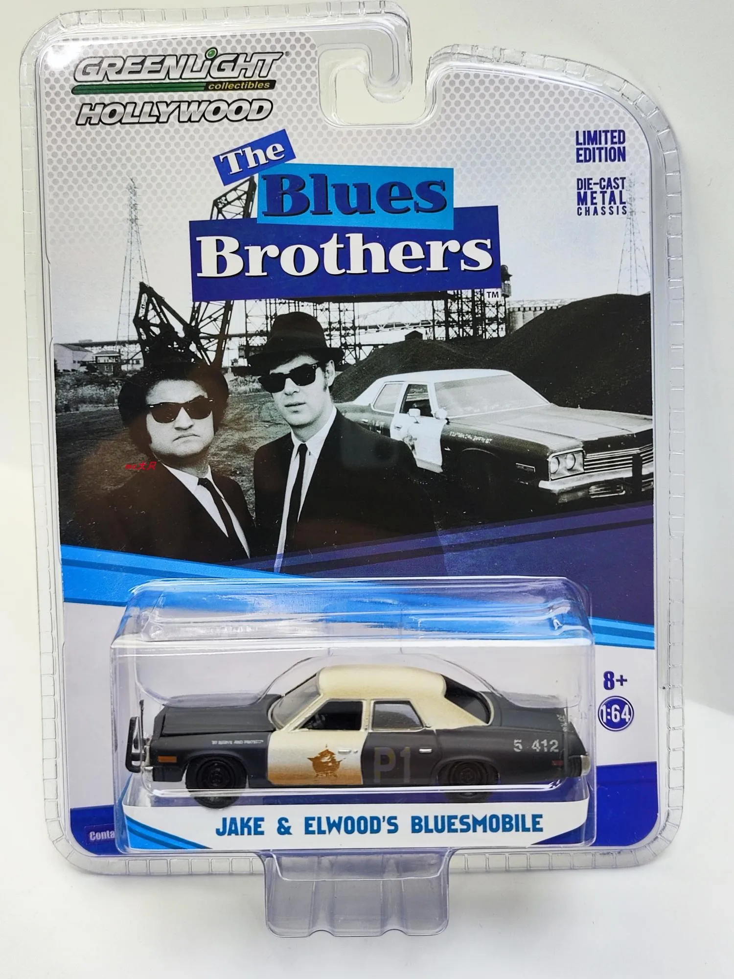 Green Light 1:64 Bruce Brothers (1980) - 1974 Dodge Monaco - Bluemobile