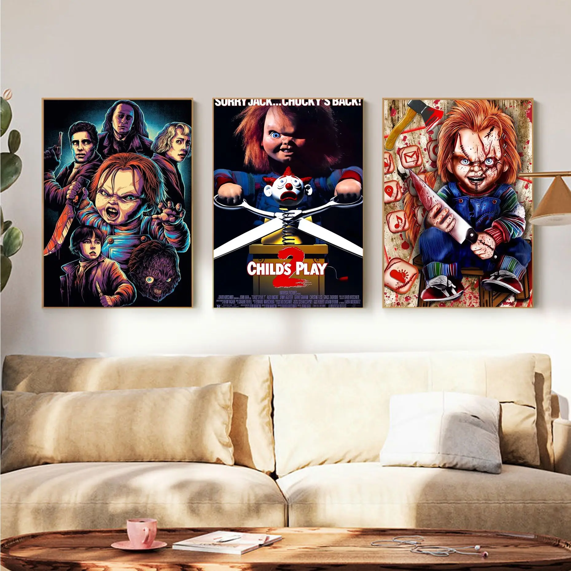 

C-Chucky Horror Movie Classic Vintage Posters Vintage Room Bar Cafe Decor Room Wall Decor