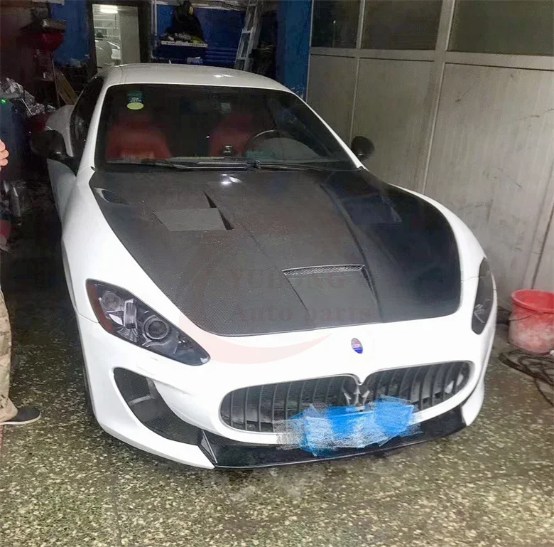 Передний бампер из настоящего углеродного волокна в стиле DMC капот двигателя