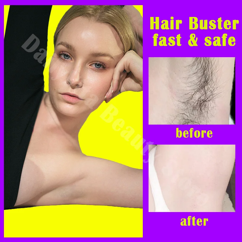 

Natural Hair Remover For Ladies Men Painless Woman Epilator Cream Face Underarm Arm Leg Bikini Sensitive Areas Fast Erases Hair