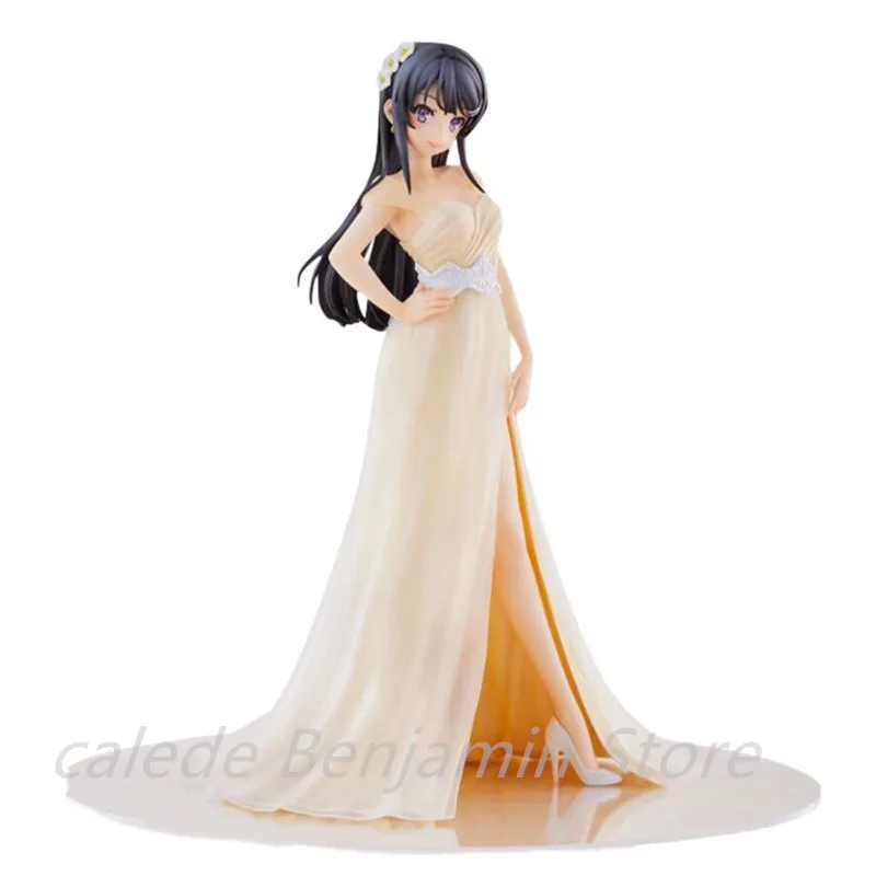 Anime Rascal Does Not Dream Of Bunny Girl Sakurajima Mai Wwedding Dress Ver. PVC Action Figures Collectible Model Doll Toys