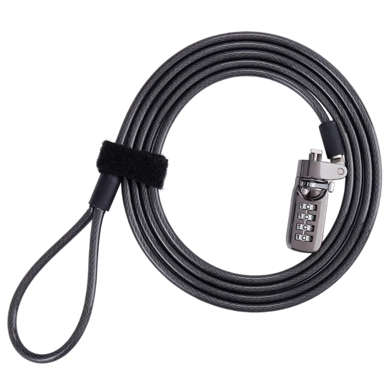 for Kensington Password Cable Lock for Monitor Digital Equipment Anti-Theft Lock Computer PC Laptop Protective  Locker