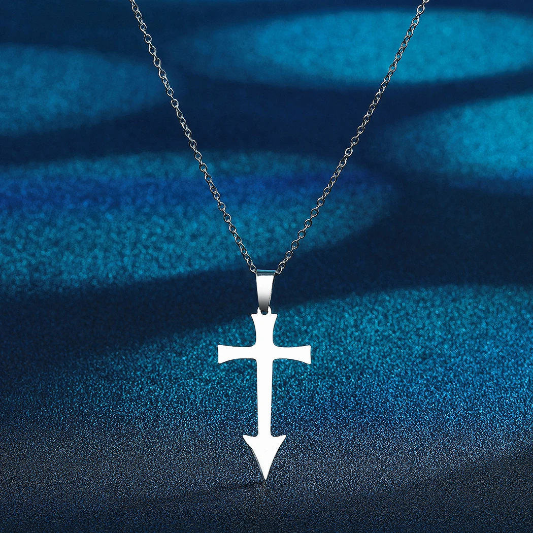 Chereda Pretty Sexy Necklace Stainless Steel Pretty Reckless Cross Pendant For Necklace Taylor Momsen Sign Jewelry Necklaces