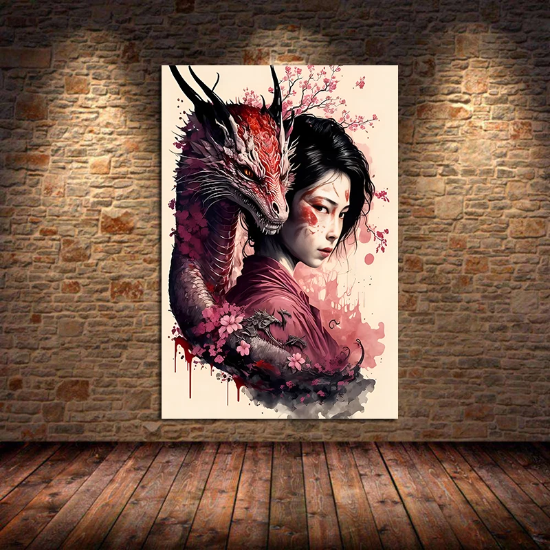 

Настенный постер "Винтажная японская гейша"