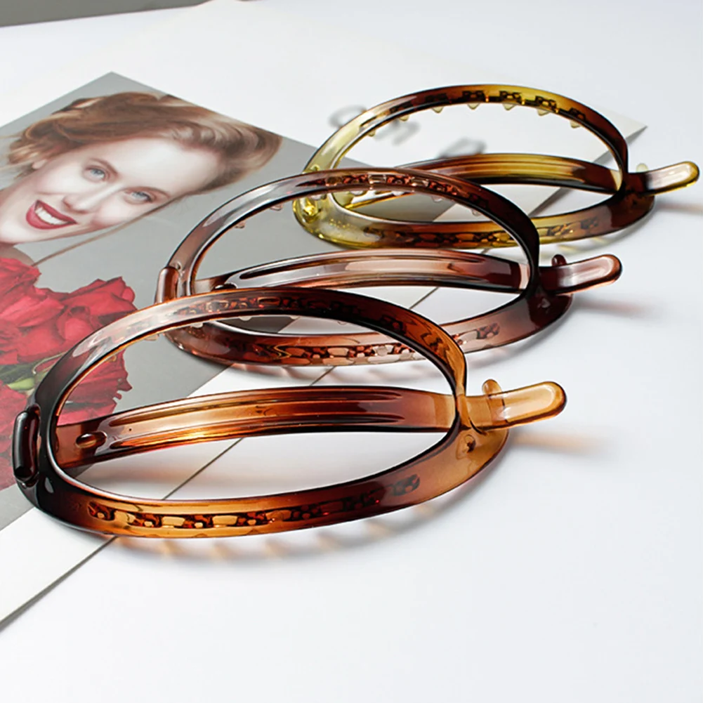 

Women Large Hair Clamp Hair Clip Seamless Plastic Disk Hair Claw for Women Girls Simple Hairpins Styling Tools Hair Accessories