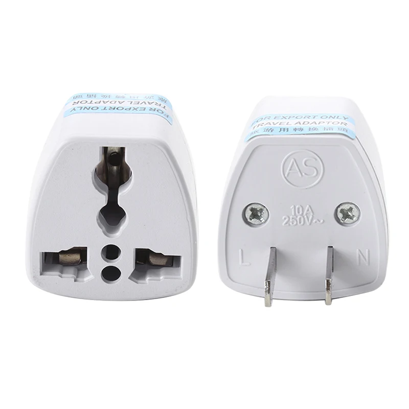 

EU Plug Adapter Socket US To EU Plug Power Adaptor Converter American EU To US Plug Travel Adapter Sockets Charger Outlet 2PCS
