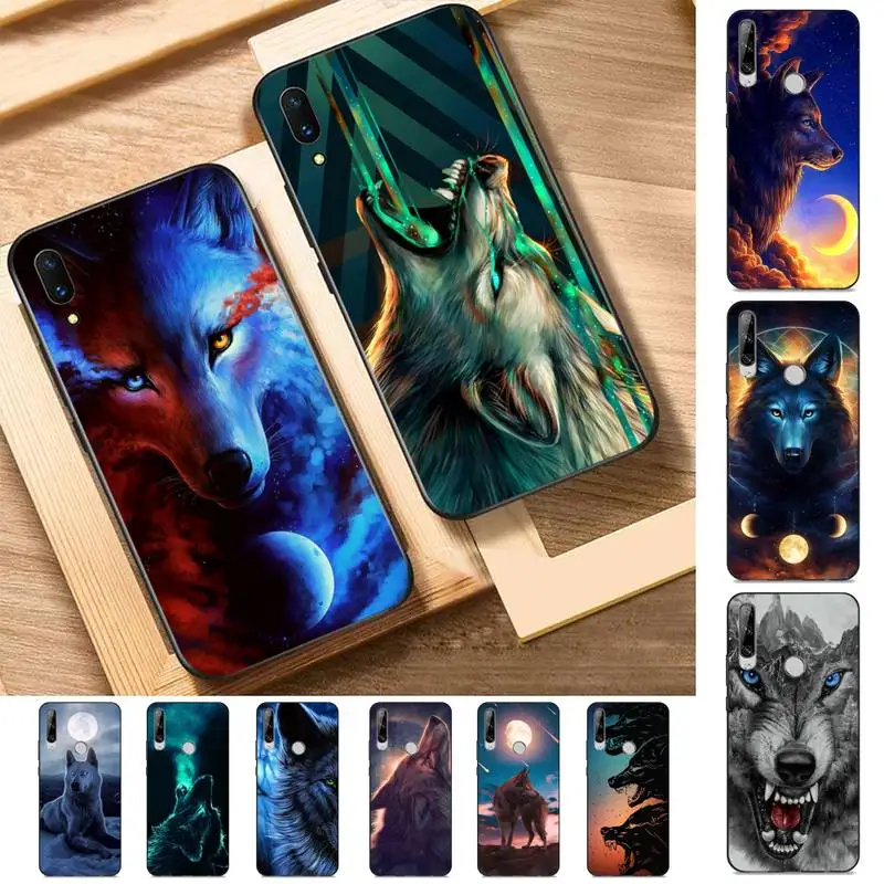 

Wolf art Phone Case for Huawei Y 6 9 7 5 8s prime 2019 2018 enjoy 7 plus