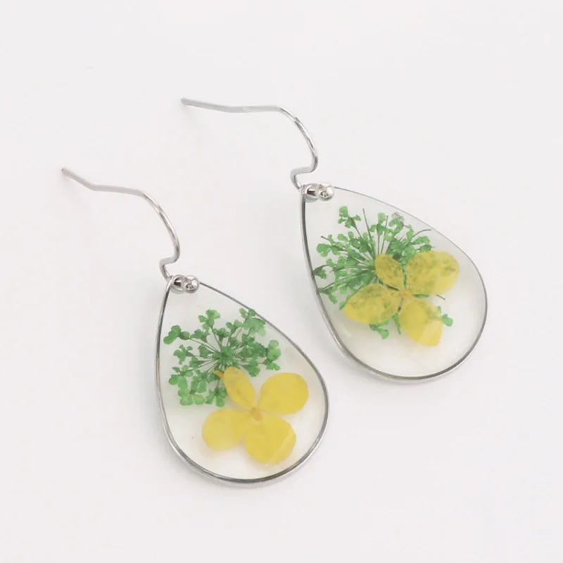 12 шт. смешанные капли воды Смола капельный гель сушеный цветок неувядающий