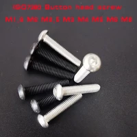3 50pcs iso7380 grade 10 9 button head screw m1 6 m2 m2 5 m3 m4 m5 m6 m8 m10 a2 70 stainless steel 304 hex socket screwa1
