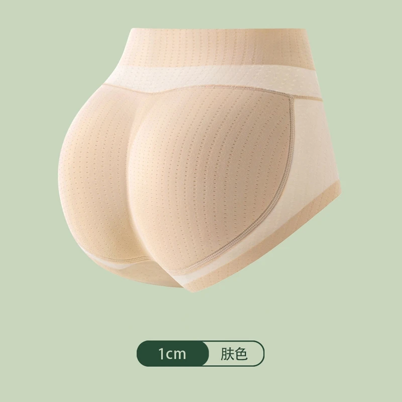 Фото Трусики с имитацией попки, нижнее белье, бесшовные трусики, женские сексуальные латексные трусики с подкладкой, увеличитель ягодиц, пуш-ап №1