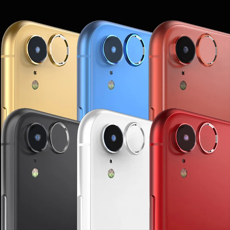 

For Iphone XR Rear Lens Protective Circle Ring Bumper Cover Aluminum Alloy Ring Back Camera Screen Protector Metal for Iphone XR