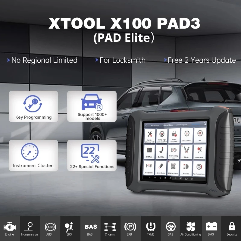 Русская версия XTOOL CAR OBD2 Auto Key Programmer X100 PAD3 Полная система диагностических