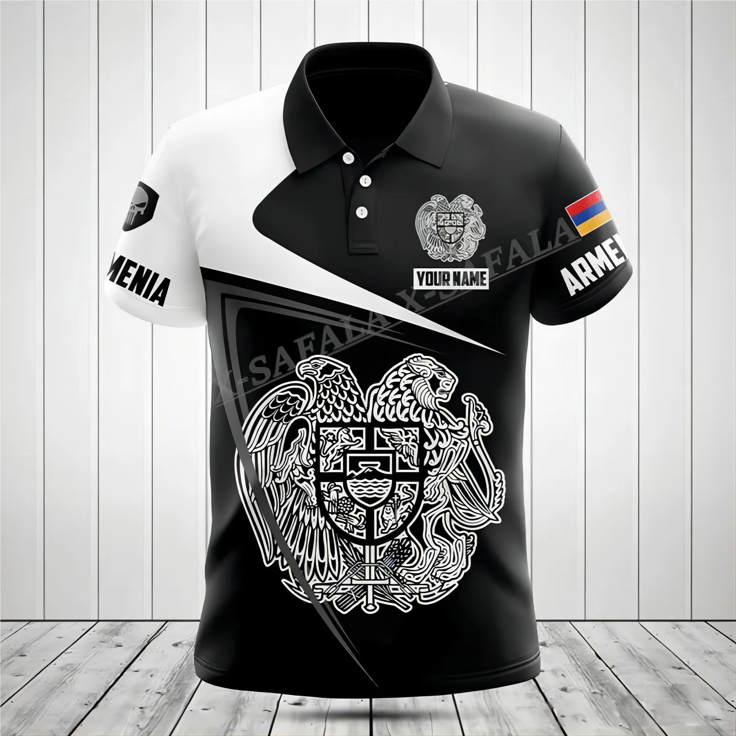 

Armenia Country Flag Emblem Customized 3D Printed Physical Culture Polo Shirt Men Shorts Sleeve StreetWear Summer Clothing-4
