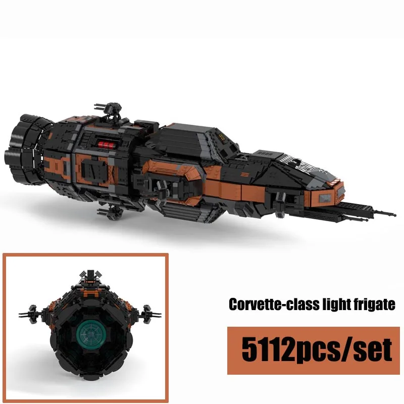 

New The Expanse MCRN Tachi (Rocinante) - Corvette-class light frigate ECF-270 MCRN Tachi Fit MOC-46313 Building Blocks Kid Toy