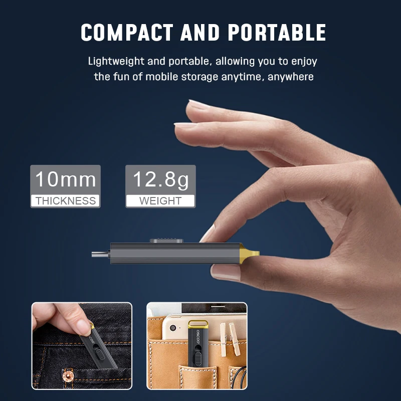 USB-накопитель OSCOO Wireless PSSD D8 SSD USB Flash Drive 20 Гбит/с TypeC USB3.2 GEN2*2