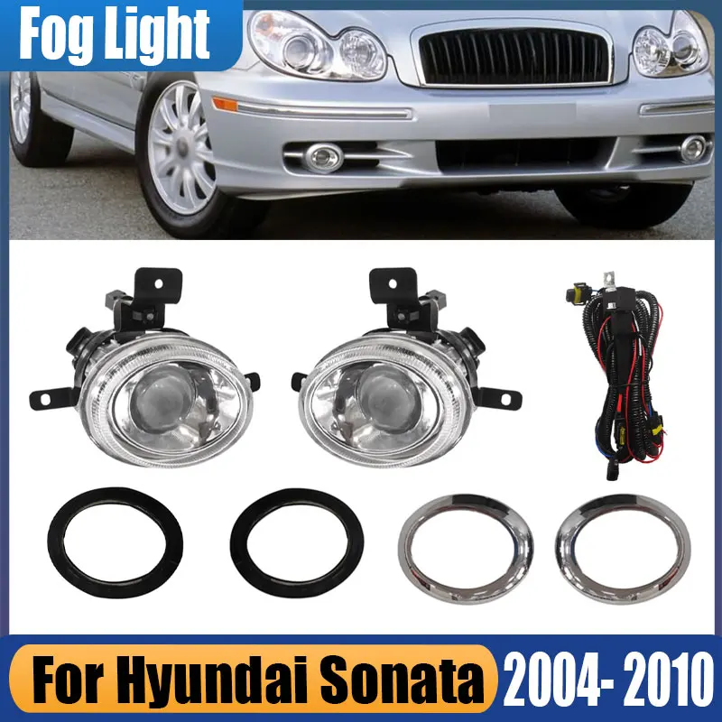 Передний бампер автомобиля противотуманные фары для Hyundai Sonata 2004-2010 крышка