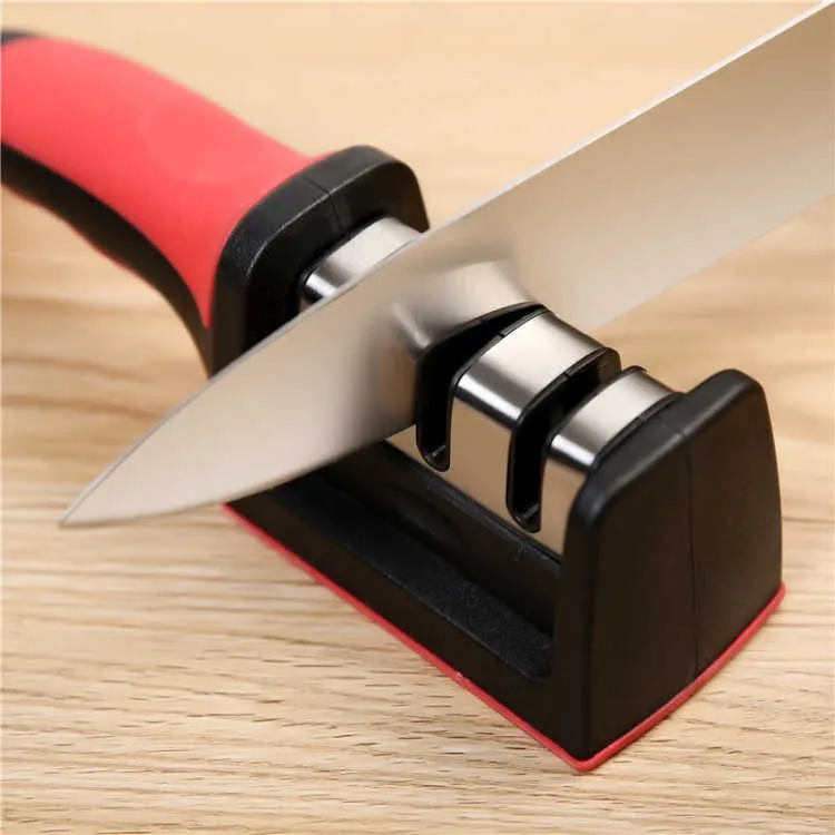 

3-Stage Type Household Quick Knife Sharpener Professional Sharpening Stone Kitchen Knife Sharpening Tools Gadget Accessories