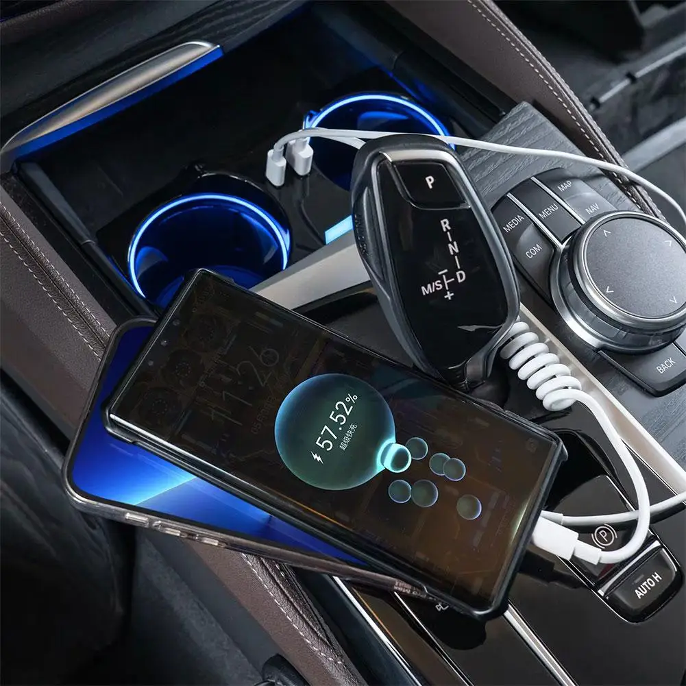 Для 5 серии 3 X3 зарядка расширения базы зарядки прикуривателя синяя технология