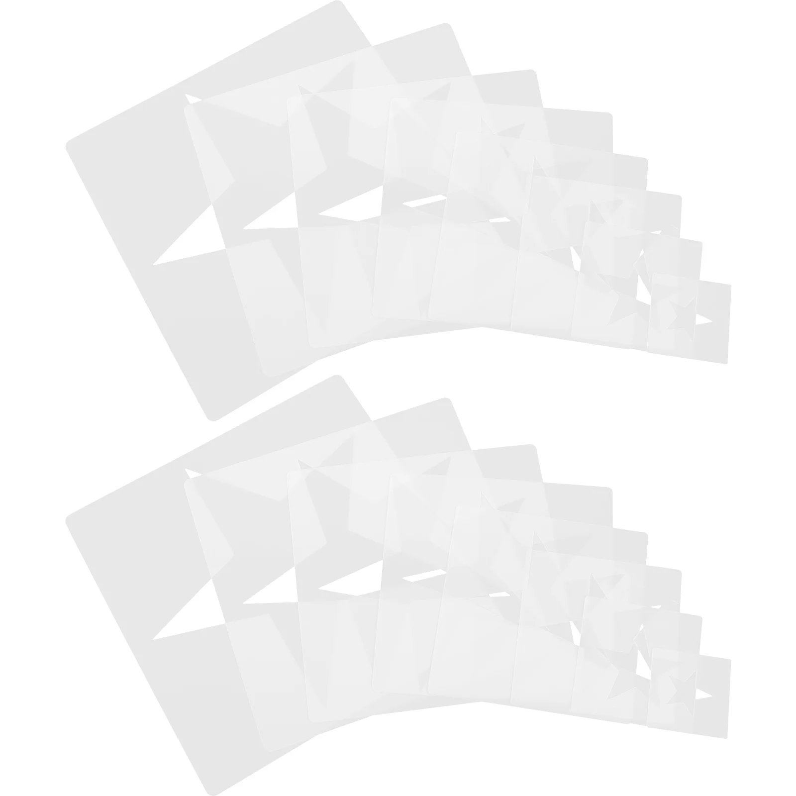 

16 Pcs Large Stencils Star DIY Spray Template Painting Drawing Supplies Major