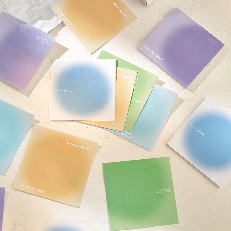 

50 Sheet Post-it Note Solid Color Sticky Note Paper Student Message Paper Portable Stationery