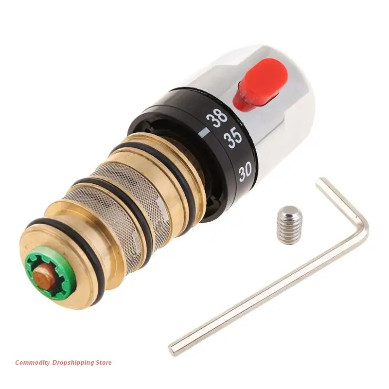 

Термостатический смеситель с водонагревателем, латунный кран для ванной комнаты с контролем температуры воды