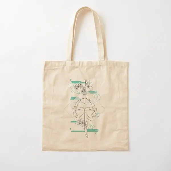 

Kaedehara Kazuha Constellation Design Co Canvas Bag Grocery Shopper Women Handbag Foldable Fabric Travel Fashion Ladies Casual