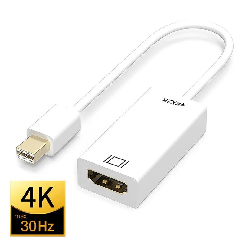 

Мини-порт дисплея в HDMI-совместимый кабель 4k 1080P проектор для ТВ проектора DP 1,4 конвертер порта дисплея для Apple Macbook Air Pro