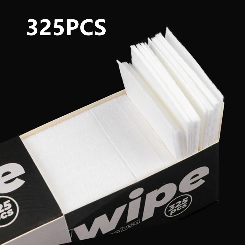 New 325pcs Black Lint-Free Wipes Napkins Nail Art Gel Polish Remover Nail Wipe Cotton Pad Nail Polish Remover Manicure Tool 3#